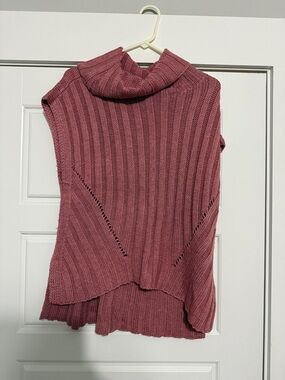 Kori Sleeveless Cowl Neck Knit Top - Rose Mauve